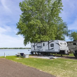 Premium Lake Champlain-front RV Campsite at Blue Haven Campground