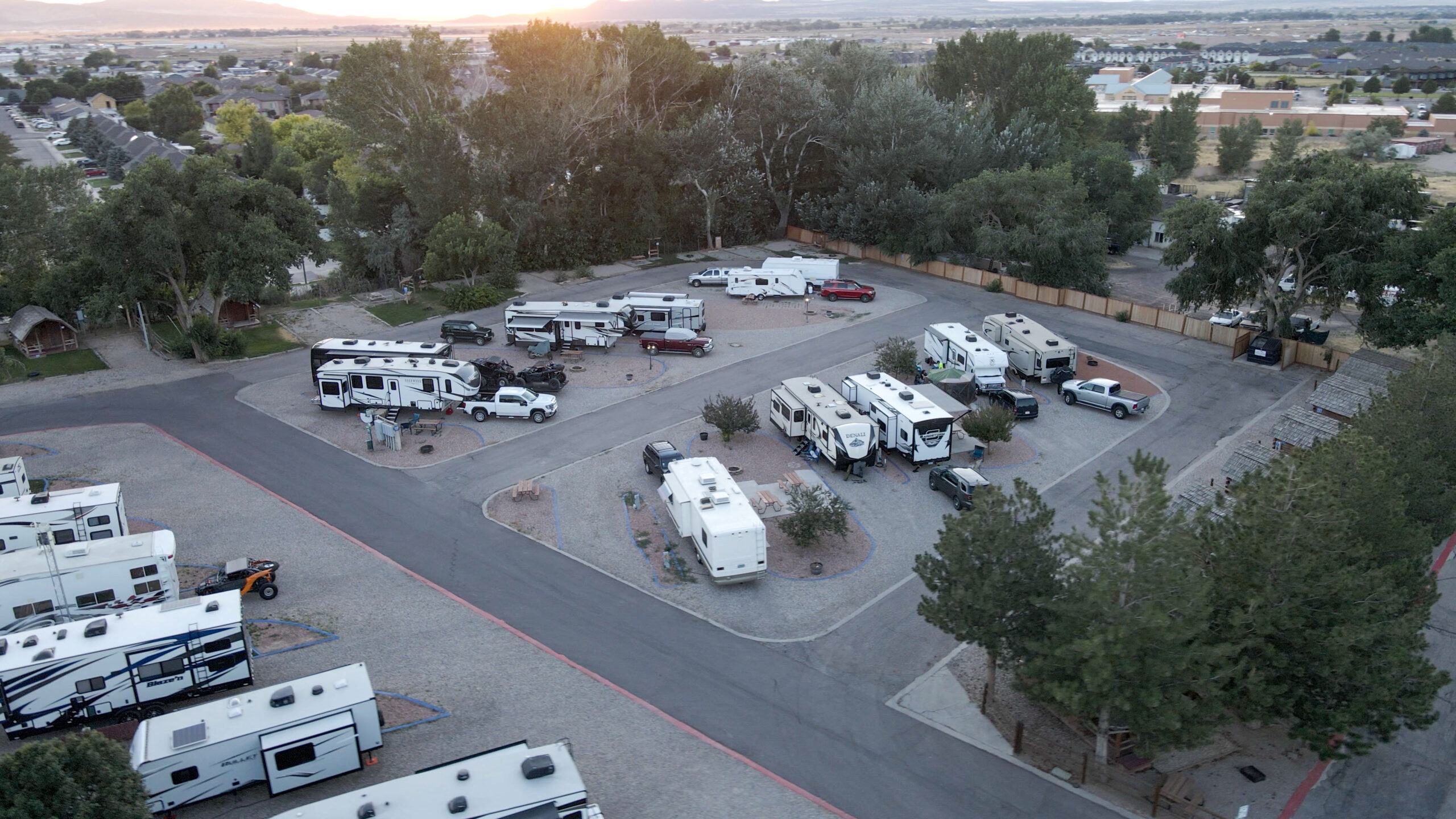 An Aerial View of one of the best rv parks in Cedar City UT: Cedar City RV Resort by RJourney