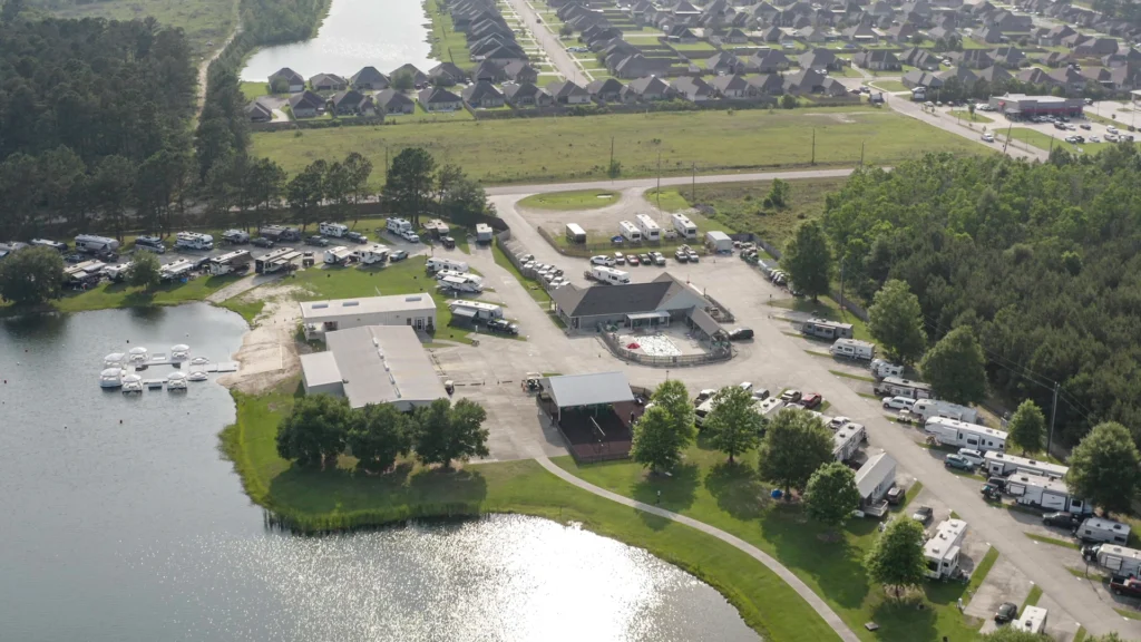 Aerial View of Lakeside RV Resort